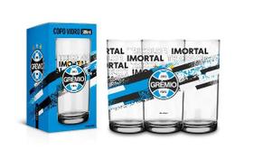 Copo vidro 300ml times - gremio Copo vidro 300ml times - gremio