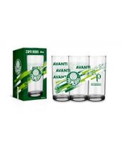 Copo vidro 300ml times - palmeiras ref:14565
