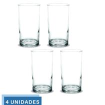 Copo Vidro 330ml Brooklyn Suco Agua Glamour Luxo Nadir - 4Un