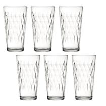 Copo Vidro 350ml Vitrage Suco Agua Glamour Luxo Nadir - 6 Un