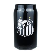 Copo Vidro 450ml Preto Santos Copo Vidro 450ml Preto Santos