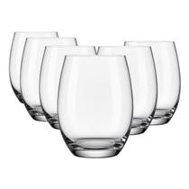 Copo Vidro 450ml Suco água BELLAGIO jogo com 6 Transparente Copo Vidro 450ml Suco água BELLAGIO jogo com 6 Transparente