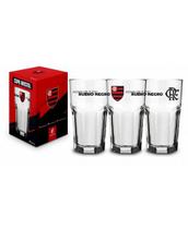Copo vidro 520ml futebol times - flamengo