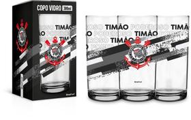 Copo Vidro Corinthians 300ml Torcedor Timão Oficial