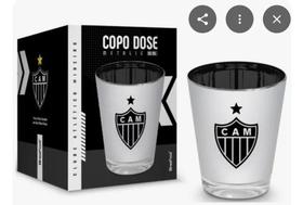 Copo Vidro Dose Metalic 55ML Atlético e Cruzeiro