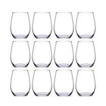 Copo Vidro Redondo Transparente Duravel 440ml Amber - 12 Un