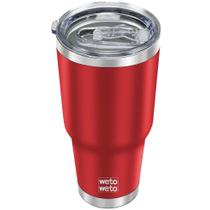 Copo WETOWETO 900mL de aço inoxidável isolado a vácuo vermelho