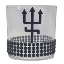 Copo Whisky Exu Tridente Preto 230 ml