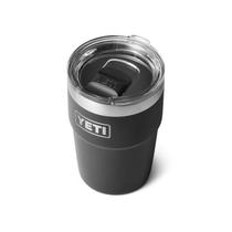 Copo YETI Rambler 473ml - Isolado a Vácuo - Empilhável - Preto