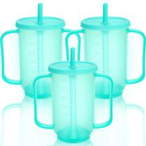 Copos à prova de derramamento Ysglory para adultos 350 ml de plástico, 3 unidades Copos à prova de derramamento Ysglory para adultos 350 ml de plástico, 3 unidades