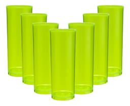 Copos Acrilícos Premium 30pçs Long Drink 330ml Várias Cores Copos Acrilícos Premium 30pçs Long Drink 330ml Várias Cores