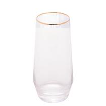 Copos Altos Cristal com Borda Dourada Lines 2 peças 400ml Wolff