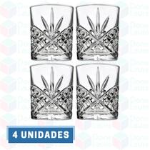 Copos Baixo Uísque 330ML Esmeralda Drink Eventos 4 Unidades