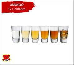 Copos Caninha 100ml Cachaça Tequila Shot Pinga Dose 12 uni
