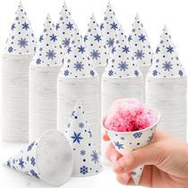 Copos Cone Cups AVLA, pacote 400, papel à prova de vazamentos de 110 ml para gelo derretido Copos Cone Cups AVLA, pacote 400, papel à prova de vazamentos de 110 ml para gelo derretido