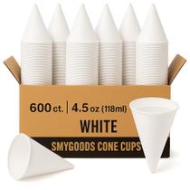 Copos cônicos descartáveis Smygoods 135ml White Paper (pacote com 600) Copos cônicos descartáveis Smygoods 135ml White Paper (pacote com 600)