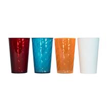 Copos De Acrílico Cores Sortidas 450ml Com 100 Unidades