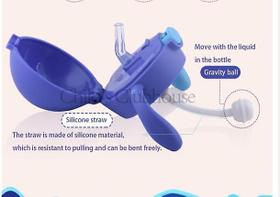 Copos de bebê bonito de palha infantil alça de quebra copo resistente (Bl