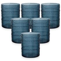 Copos de bebida Joyido Hobnail Plastic 14 oz Blue Vintage x18 Copos de bebida Joyido Hobnail Plastic 14 oz Blue Vintage x18
