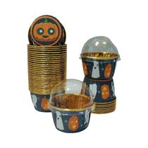 Copos De Bolo Descartáveis Estilo Halloween 50pcs Copos Resistentes Ao Calor Para Cupcake E Muffin