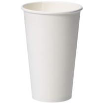 Copos de Café Compostáveis Amazon Basics 16 oz 500 Unidades Brancos