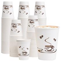 Copos de café de papel descartáveis Lamosi 350ml, pacote 240, 12 onças Copos de café de papel descartáveis Lamosi 350ml, pacote 240, 12 onças