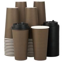 Copos de café de papel descartáveis LITOPAK 20 onças (590 mL), pacote com 100