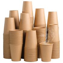 Copos de café de papel descartáveis SIUQ 300 Pack 350ml Kraft Pack
