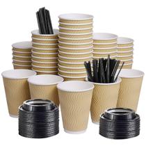 Copos de café de papel descartáveis SPRINGPACK 300mL, pacote com 100 Copos de café de papel descartáveis SPRINGPACK 300mL, pacote com 100