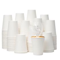 Copos de café de papel descartáveis YEEHAW 350mL 1000 Pack brancos