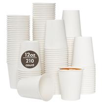 Copos de café de papel TV TOPVALUE 12 onças (355 ml) brancos 210 unidades