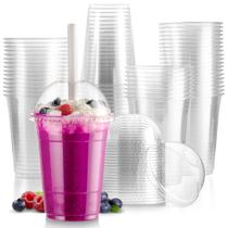 Copos de café de plástico descartáveis Fit Meal Prep 500 ml, pacote com 50 Copos de café de plástico descartáveis Fit Meal Prep 500 ml, pacote com 50