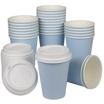 Copos de café descartáveis BrewHouse 350 ml com tampas de 25 unidades Copos de café descartáveis BrewHouse 350 ml com tampas de 25 unidades