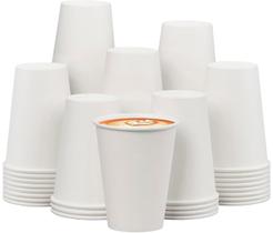Copos de café descartáveis ECOEXTRA 350ml, pacote com 300, papel branco Copos de café descartáveis ECOEXTRA 350ml, pacote com 300, papel branco