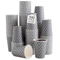 Copos de café descartáveis Lamosi 350ml, pacote com 500 ml, bebidas quentes de 12 onças