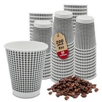 Copos de café descartáveis TopTopper 240 ml, pacote com 200 unidades, parede dupla Copos de café descartáveis TopTopper 240 ml, pacote com 200 unidades, parede dupla