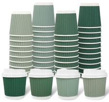 Copos de café expresso descartáveis Whaline Sage Green 120 mL 100 unidades Copos de café expresso descartáveis Whaline Sage Green 120 mL 100 unidades