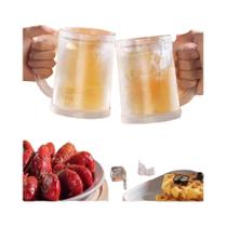 Copos De Cerveja De Grande Capacidade Com Dupla Camada, Refrigerados Para O Verão, 2 Peças, Canecas Copos De Cerveja De Grande Capacidade Com Dupla Camada, Refrigerados Para O Verão, 2 Peças, Canecas