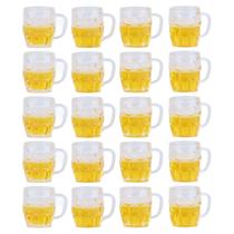 Copos de cerveja em miniatura Zerodis, 20 unidades para acessórios de casa de bonecas