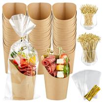 Copos de charcutaria ZORRITA 50 conjuntos de 400 ml com palitos, bolsas e gravatas Copos de charcutaria ZORRITA 50 conjuntos de 400 ml com palitos, bolsas e gravatas