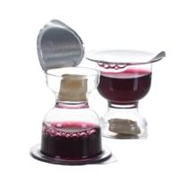 Copos de comunhão descartáveis com suco de uva e pão (200 unidades) Copos de comunhão descartáveis com suco de uva e pão (200 unidades)