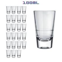 Copos de Dose Caninha 100ml Tequila Whisky Cachaça - 24un