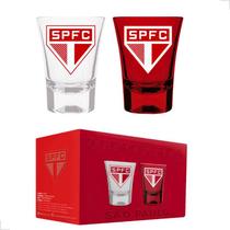 Copos de Dose Shot Cachaça Tequila Time Futebol Kit 2