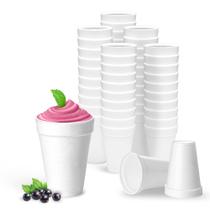 Copos de espuma Shop Square de 16 onças (pacote com 50) brancos isolados