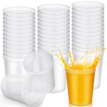 Copos de estádio Yungyan, pacote com 50, 473 ml, plástico reutilizável, transparente Copos de estádio Yungyan, pacote com 50, 473 ml, plástico reutilizável, transparente