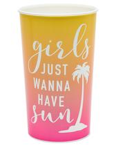 Copos de festa American Greetings Girls Just Wanna Have Sun 650 ml