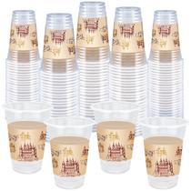 Copos de festa descartáveis Magic Castle TEASIK 16 onças (60 peças)