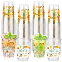 Copos de festa Tiangrid Little Cutie 16 onças de laranja transparente 100 unidades Copos de festa Tiangrid Little Cutie 16 onças de laranja transparente 100 unidades