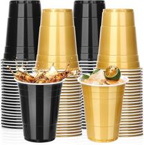 Copos de formatura de plástico KesaPlan 50 unidades 473 ml preto/dourado Copos de formatura de plástico KesaPlan 50 unidades 473 ml preto/dourado