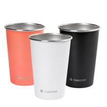 Copos de inox coloridos 500 ml 3 unidades Termopro Copos de inox coloridos 500 ml 3 unidades Termopro